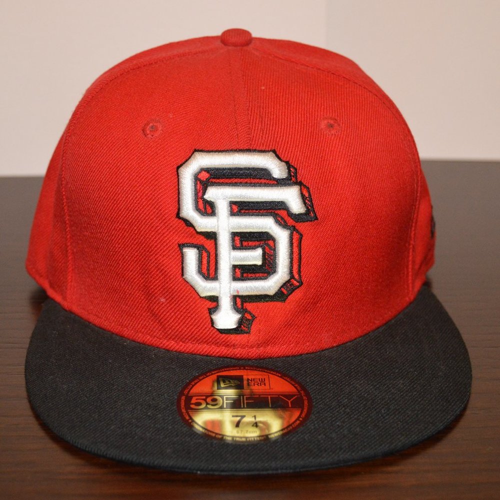New Era San Francisco Giants 59FIFTY Fitted Hat (7 1/4) (Red and Black)
